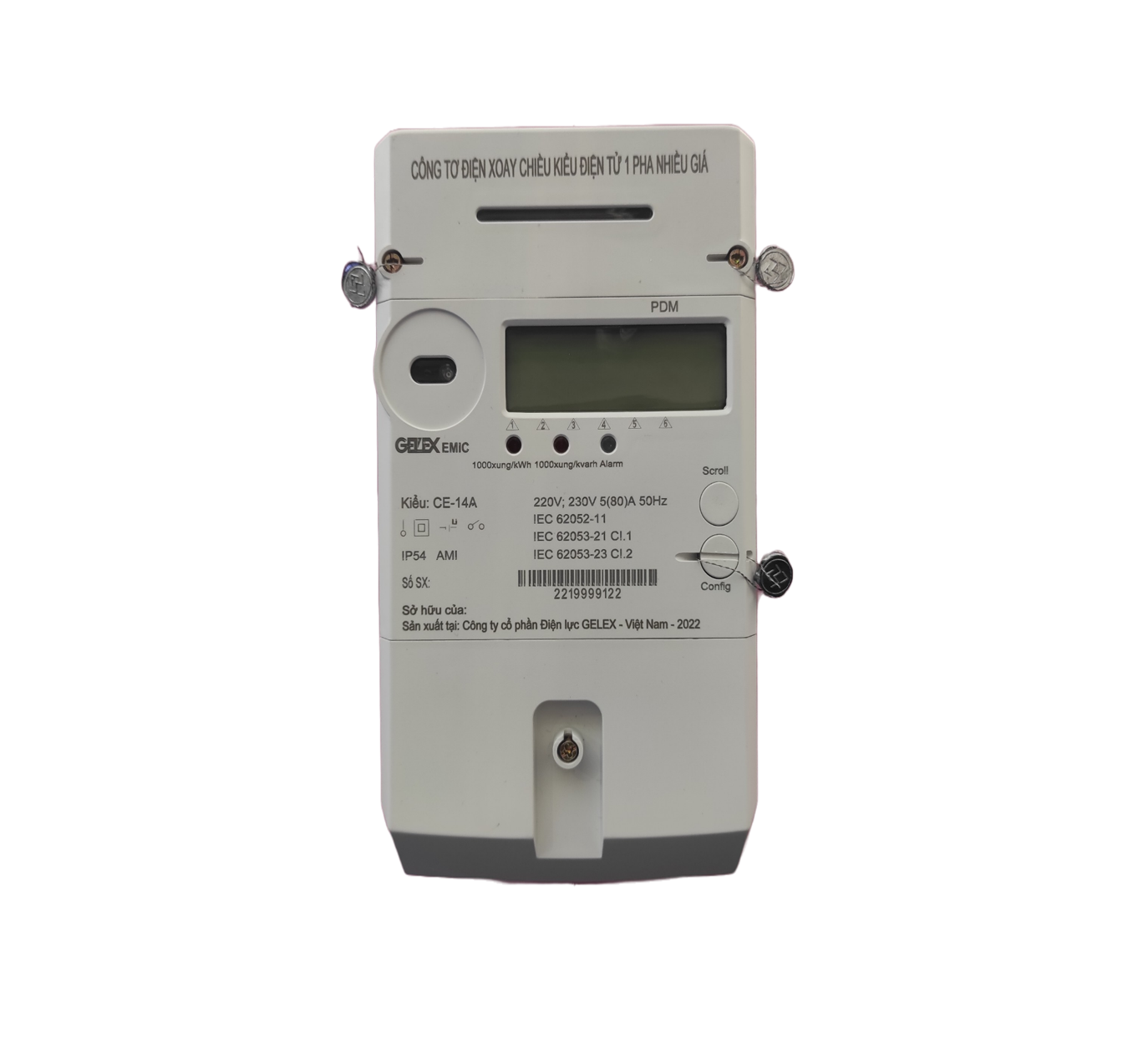 CÔNG TƠ ĐIỆN TỬ 1 PHA NHIỀU GIÁ CE-14A