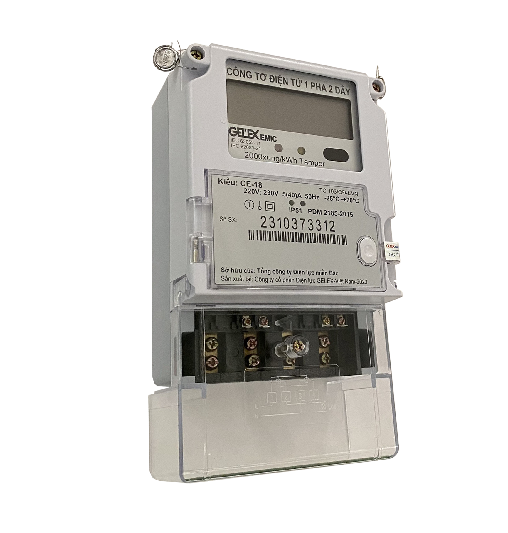 Công tơ điện tử 1 pha 2 dây CE-18